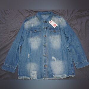 Denim button up jacket